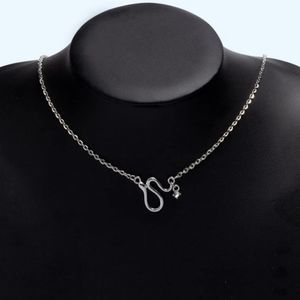 Sterling Silver petite snake clavicle goth punk necklace new